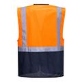 GILET EXECUTIVE ALTA VISIBILITÀ VARSAVIA - ARANCIO/BLU