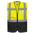 GILET EXECUTIVE ALTA VISIBILITÀ VARSAVIA - GIALLO/NERO