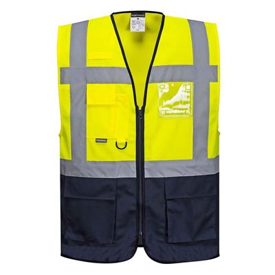 GILET EXECUTIVE ALTA VISIBILITÀ VARSAVIA - GIALLO/NAVY