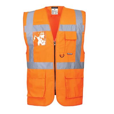GILET EXECUTIVE ALTA VISIBILITÀ BERLINO EN471 - ARANCIONE