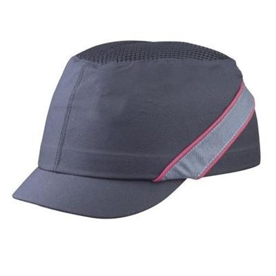 BERRETTO ANTIURTO NERO/ROSSO AIR COLTAN VISIERA 3CM